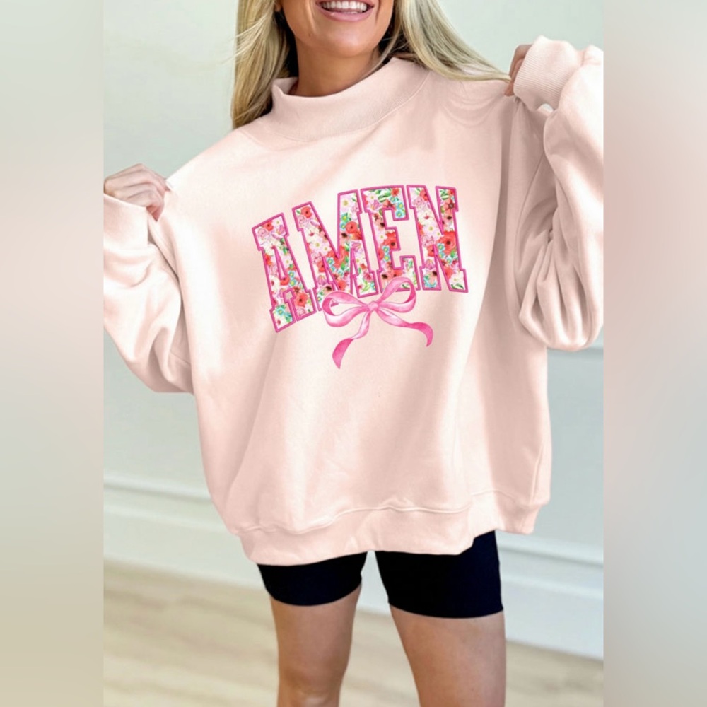 Amen Mockneck Pullover  ✨